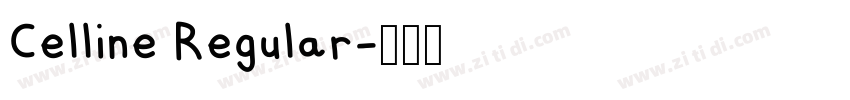 Celline Regular字体转换